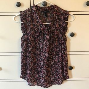 Pink Floral Blouse